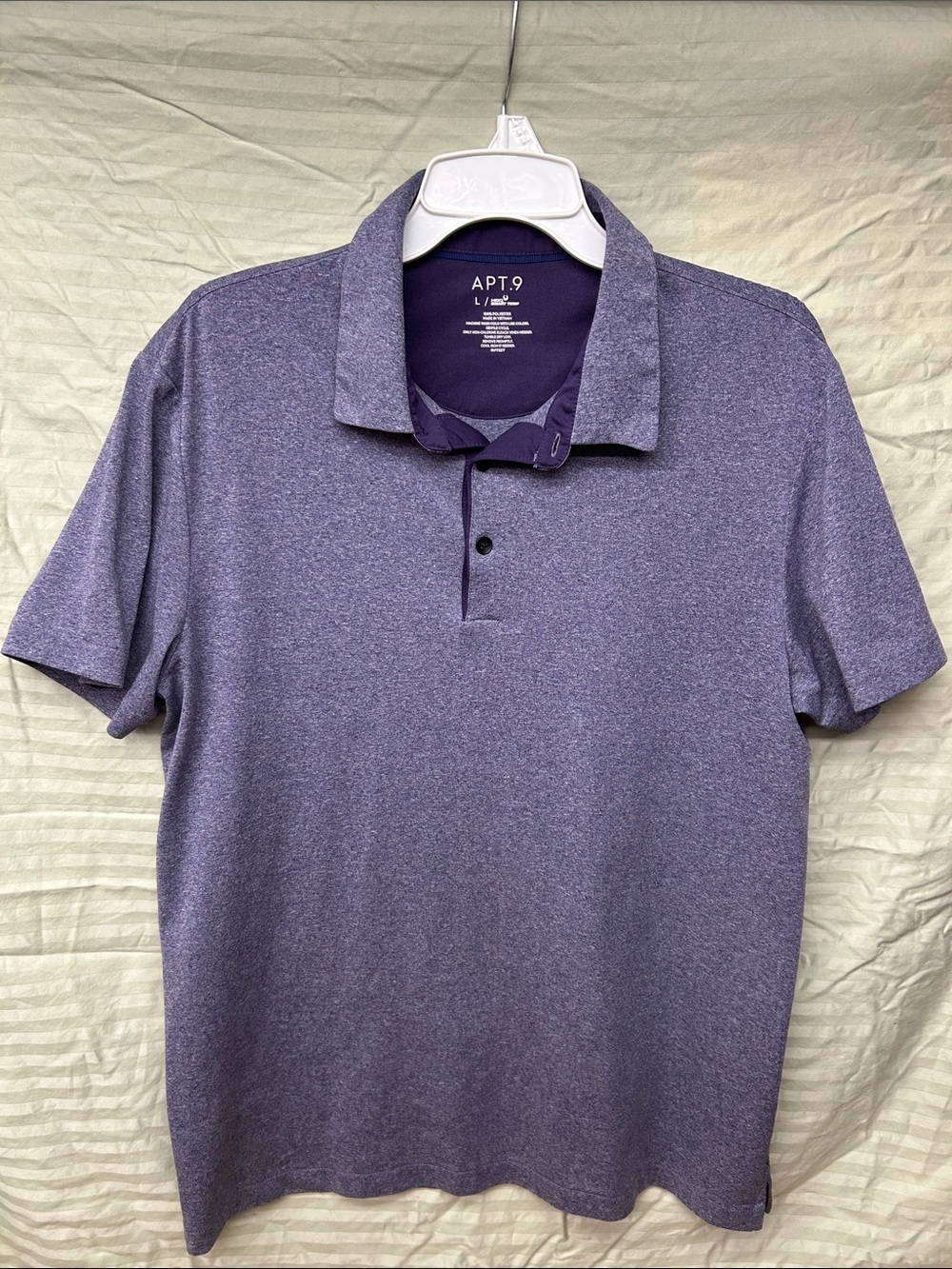 Apt. 9 Men’s Heather Smart Temp Purple Polo Shirt